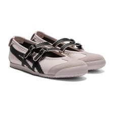 New Patou x Onitsuka Tiger Mexico 66 Mary Jane Shoes Pink/Black Ballet Flats