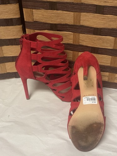 Red ALDO Sigoclya Womens High Heel shoes Size 8 $90 - Picture 8 of 9