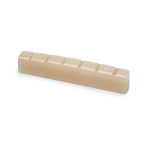 StewMac Slotted Unbleached Bone Nut, For Gibson Guitars, Narrow String Spread...