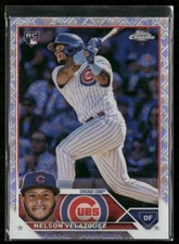 Nelson Velazquez 2023 Topps Chrome Logofractor Edition #82 Rookie Chicago Cubs