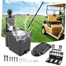 Golf Cart Ball Washer with Club Head Cleaner, Golf Ball Cleaner Universal