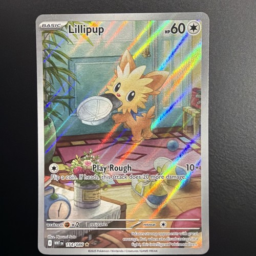 Lillipup 153/086 SV11W White Flare Holo Card NM Condition