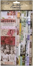 Large Collage Paper Strips, Mixed Colors