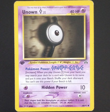 The Pokemon Company Pokemon TCG Unown [I] Neo Discovery 68/75 Common EN 40HP 1st on eBay
