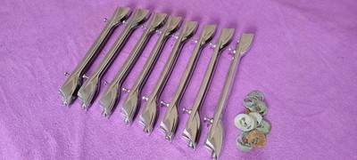 8 x Vintage Premier Bandanstöße für Bassdrum etc sehr guter Zustand komplett Elite/Reso UK made 70s