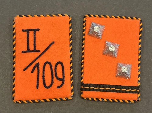 WW2 WWII German Stormtroopers Brownshirts Military collar tabs patches W RZM Tag