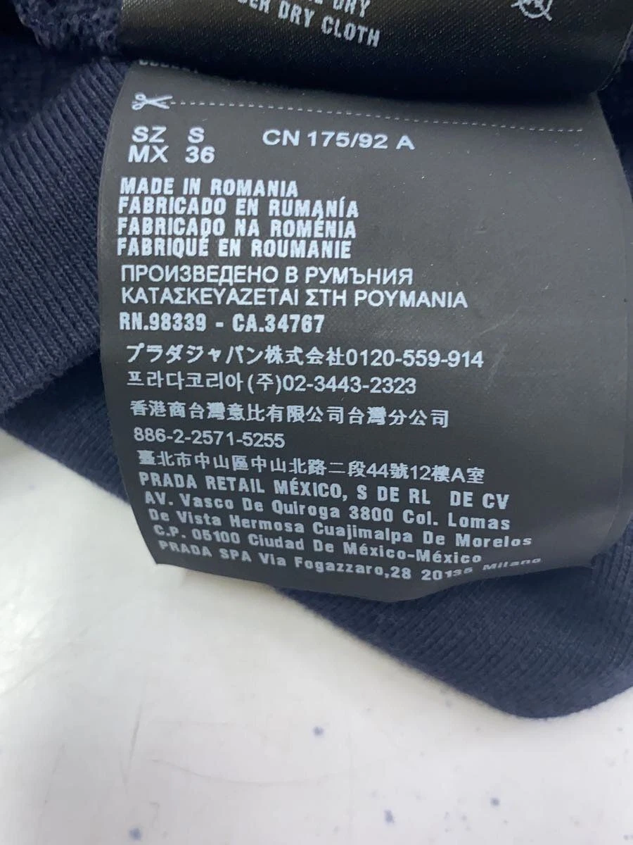 Felpa con cappuccio e zip Prada S cotone NVY SJC185 R131 086 usata