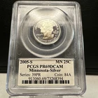 2005-S 25C Minnesota Silver Washington States Quarters PCGS PR69DCAM
