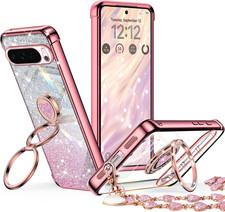 for Google Pixel 10 Pro XL Case with Stand, Phone Case with Double Ring Kickstan