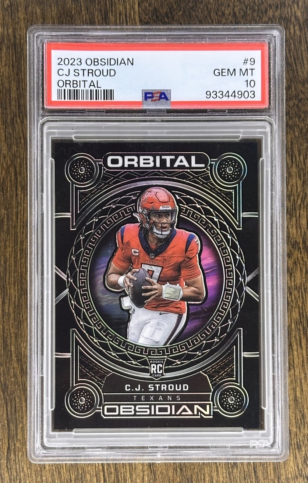 2023 Obsidian CJ Stroud Orbital Rookie /135 PSA 10