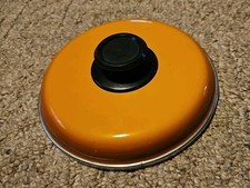 Vintage JMP Capri Enamel Cooking Pot 7 3/8" Replacement Lid Orange Spain