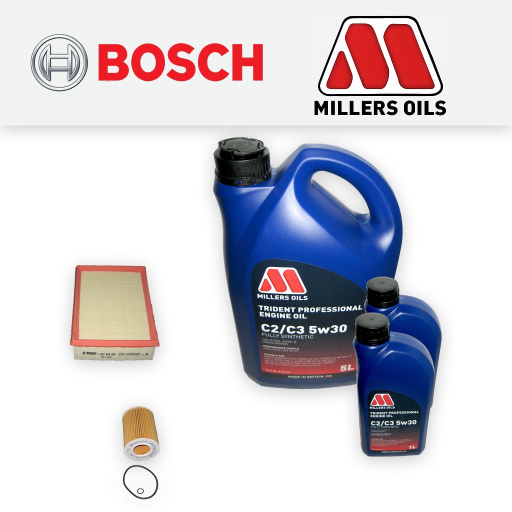 SERVICE KIT for BMW 3 SERIES E46 325I OIL AIR FILTER +5w30 C2/C3 OIL (2000-2007)