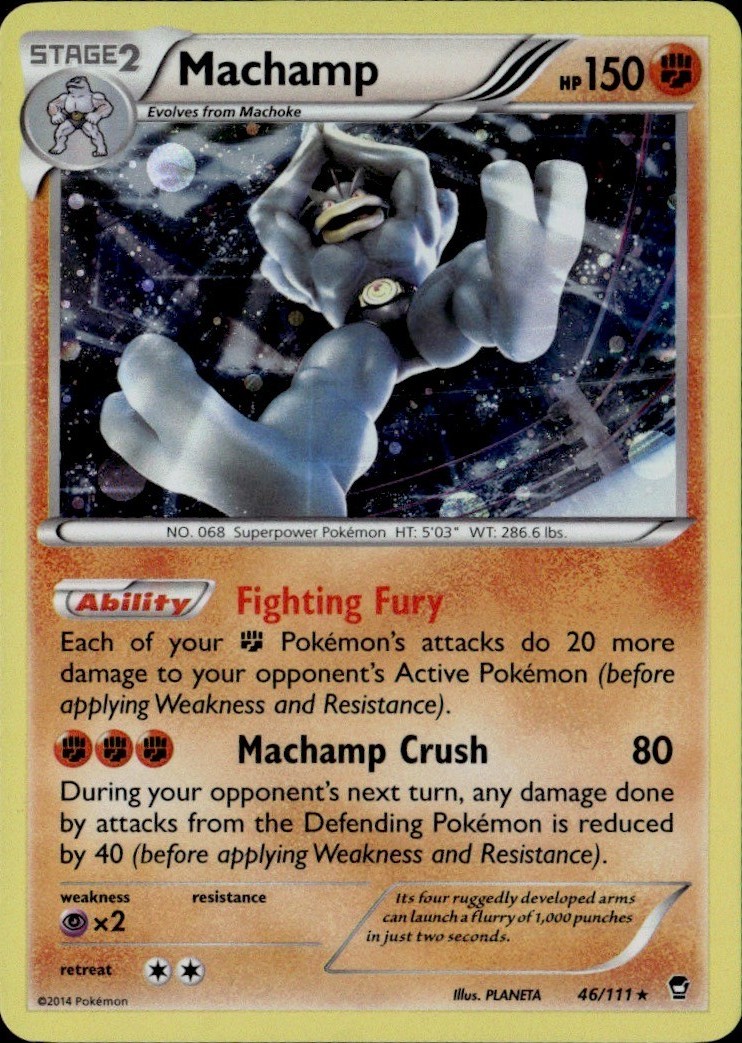 Machamp - 46/111 (Cosmos Holo) Holo Promo BLE Blister Exclusives 046/111 LP
