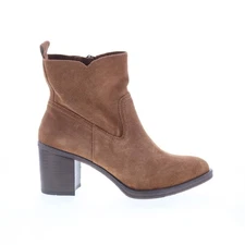 Johnston & Murphy Braelyn 78-51910 Womens Brown Suede Ankle & Booties Boots