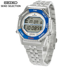 [☆Neu] SEIKO SELECTION SBJG Series Blau Rotocall Stoppuhr Digital Quarz Herren