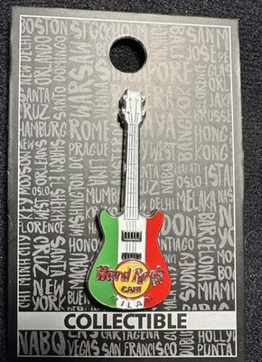 Hard Rock Cafe Milan Mailand Flag coloured Italy   3D Core Guitar New