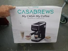 CASABREWS 3700 Espresso Machine 20 Bar Black Latte Cappuccino Maker
