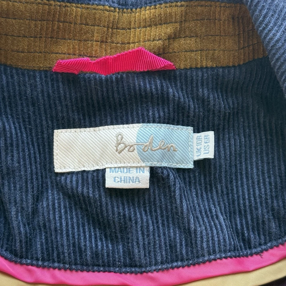 Boden Navy Corduroy Blazer Women’s Classic Preppy Old Money Academia Fall Jacket - Image 3 of 4