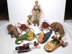 Star Wars Dewback Jabba Luke Land Speeder Yoda Rathtar Figure Lot