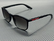 PRADA LINEA ROSSA PS A08S 1AB0A7 Black Grey Gradient Men's 56 mm Sunglasses