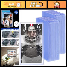 Acrylic Photo Holder 4x6 Inches - Clear Rigid Plastic Sleeves for Sports Cards