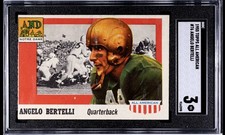 1955 Topps All American Angelo Bertelli 76 Notre Dame SGC 3