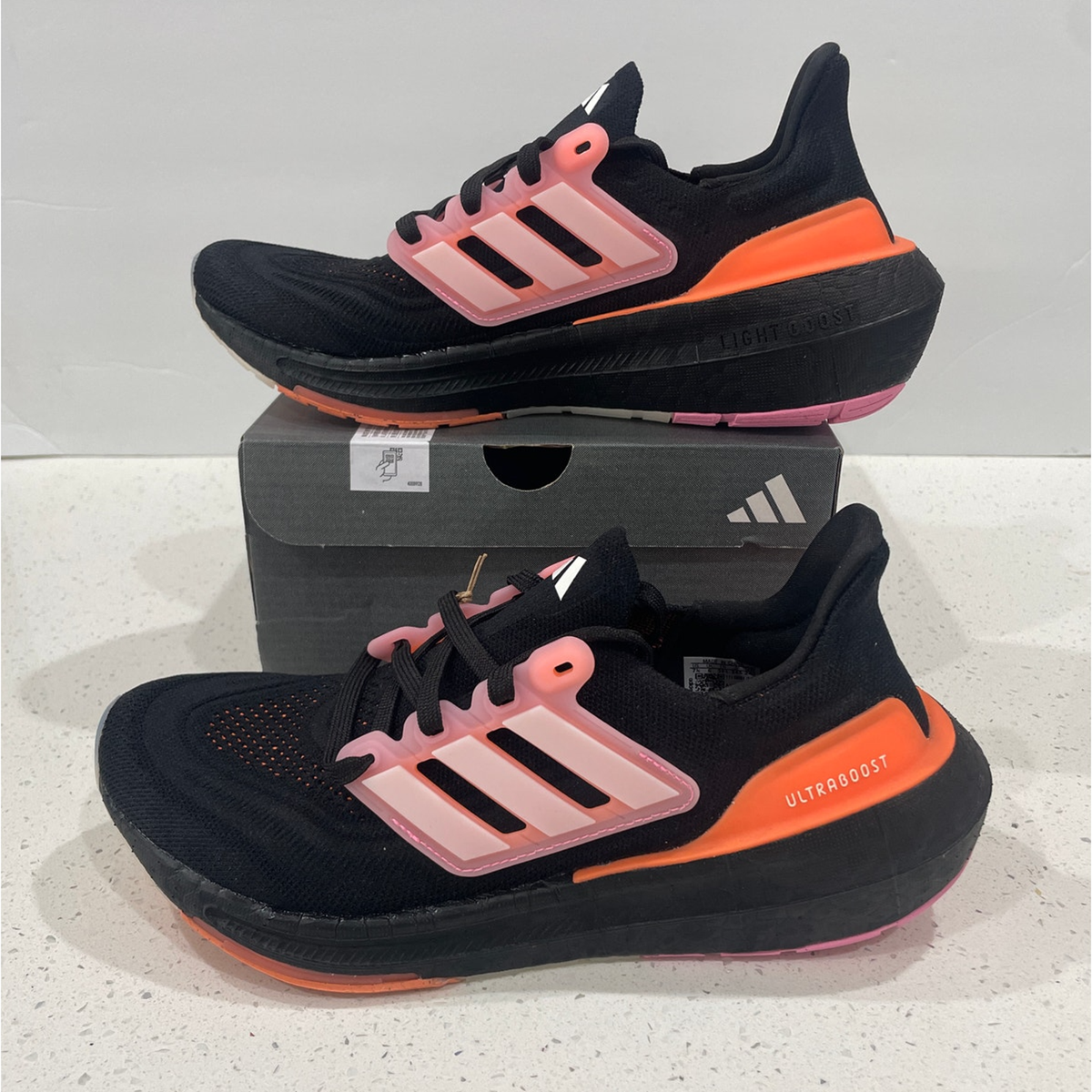Tnis Esportivo Adidas Pureboost Adidas Feminino Preto E Rosa