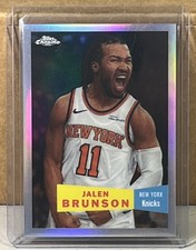 2025 26 TOPPS LIVING SET #2 JALEN BRUNSON KNICKS Topps Chrome Refractor Parallel