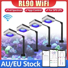 4PCS PopBloom RL90 WiFi Aquarium Reef LED Lights for 72in Marine Aquarium 180cm