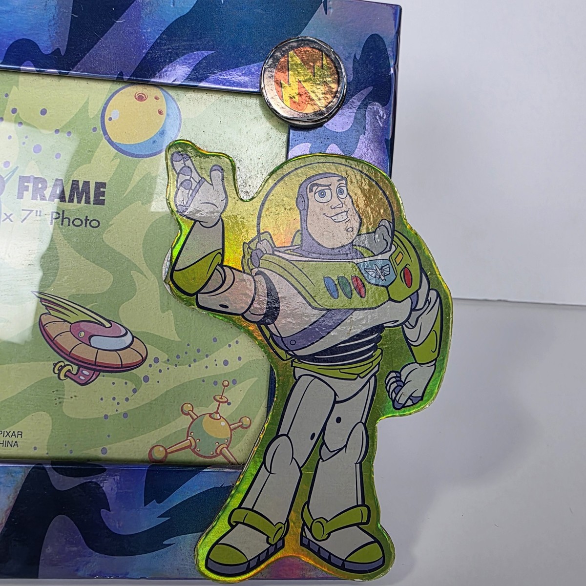 Vintage 90s Toy Story Buzz Lightyear Picture Frame 5x7