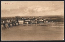 Neuhaus / Inn, Teilansicht mit Innbrücke, An...