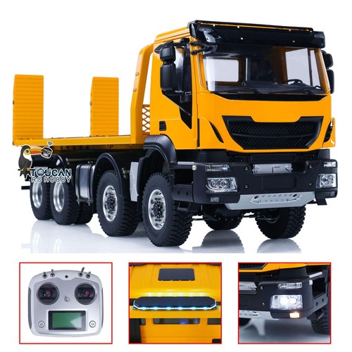 1/14 8x4 Hydraulic RC Wrecker Rescue Vehicle Sound Light I6S Radio Controller - Picture 3 of 24
