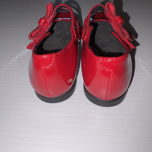 Rachel Shoes Sz 8 Girls Kids Patent Leather Red Mary Jane Dress Shoes - Picture 4 of 5