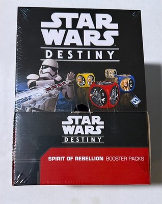 Star Wars Destiny Spirit of Rebellion Booster Box FFG 36 Game Packs Eng SEALED