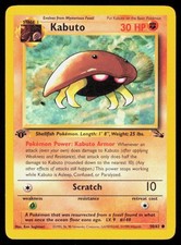 1995 kabuto pokemon card value Kabutops [1st Edition] #9 Prices | Fossil 1st Edition #50/62 Kabuto Kabuto [1st Edition] #50 Prices