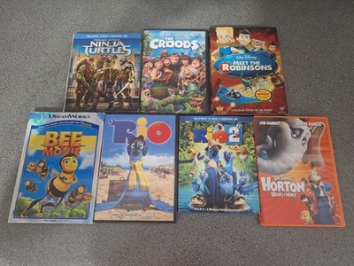 DVD and Blu-ray Lot of 7 Random Movies (Disney, Dreamworks and Paramount)