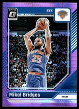Mikal Bridges 2024-25 Donruss Optic #217 Knicks Insert ? SEE SCAN! FREE SHIP