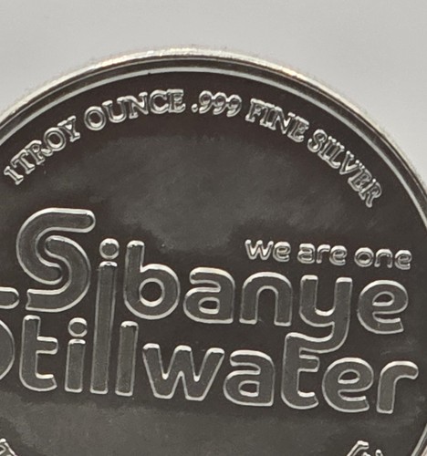 2022 SAFE WORKER G.E.T SAFE 1oz .999 Silver Sibanye Stillwater Round - Picture 3 of 4
