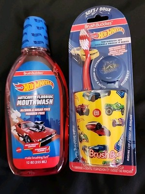    HOT WHEELS Brush Buddies Gift Set Bundle