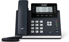 Yealink SIP-T43U 3.7" IP Phone w/12 VoIP Accounts & Dual-Port GB Ethernet, Black