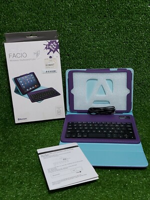 Duro Facio Wireless Ipad Mini Tastatur Folio für Ipad Mini Farbe Lila
