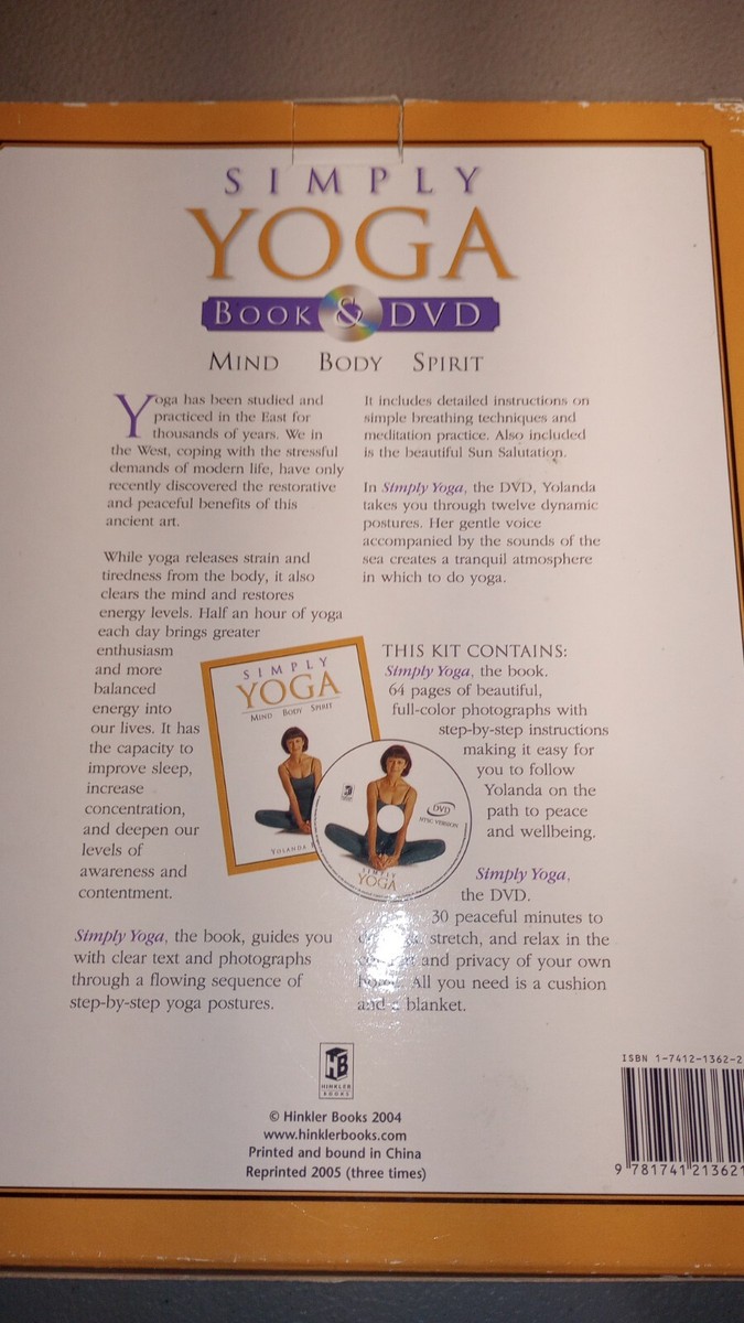 Simply Yoga - DVD Book Set Mind Body Spirit with Yolanda Pettinato