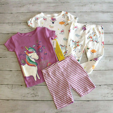 Carter's Baby Girl's Shortie Pajama Set Size 12 Months Purple Unicorn Lot