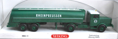 Wiking 0882 49 - Bussing 8000 Fuel Truck & Trailer ''RHEINPREUSSEN'' - NEW w/Box