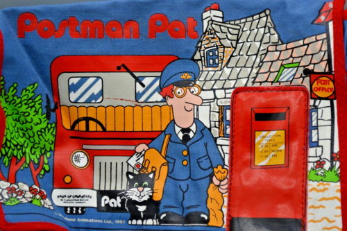 Postino Pat Vintage Blu Rara 1985 Anni Ottanta Borsa Postale Messaggero Bambini - Foto 3 di 4