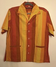 VINTAGE 1960s BEACH WEAR STRIPED SHIRT