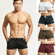 Men's Polyester Homewear Pajama Short Pants Casual Comfy Sports Sleep Bottoms