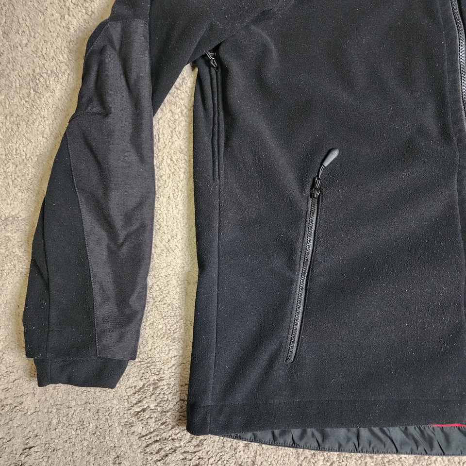 Chaqueta cortavientos negra mediana Jack Wolfskin para hombre con cremallera completa Cordura StormLock Foto 4 de 4