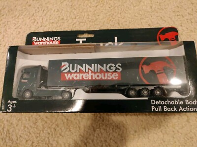 BUNNINGS WAREHOUSE TRUCK Diecast Toy Detachable