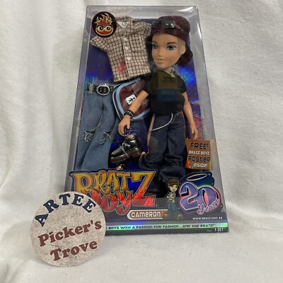Bratz Boyz CAMERON 20 Yearz Anniversary Fashion Doll NIB Free Poster